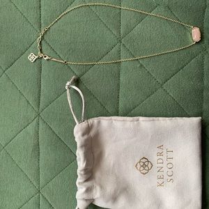 Kendra Scott Rose and Gold Elisa Necklace